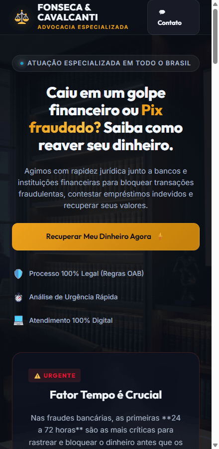 Fonseca & Cavalcanti — Site de captação