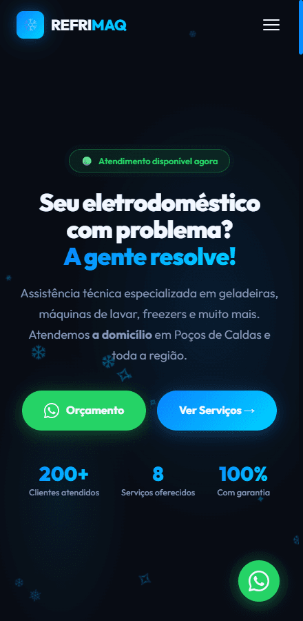 RefriMaq — Site de serviço local